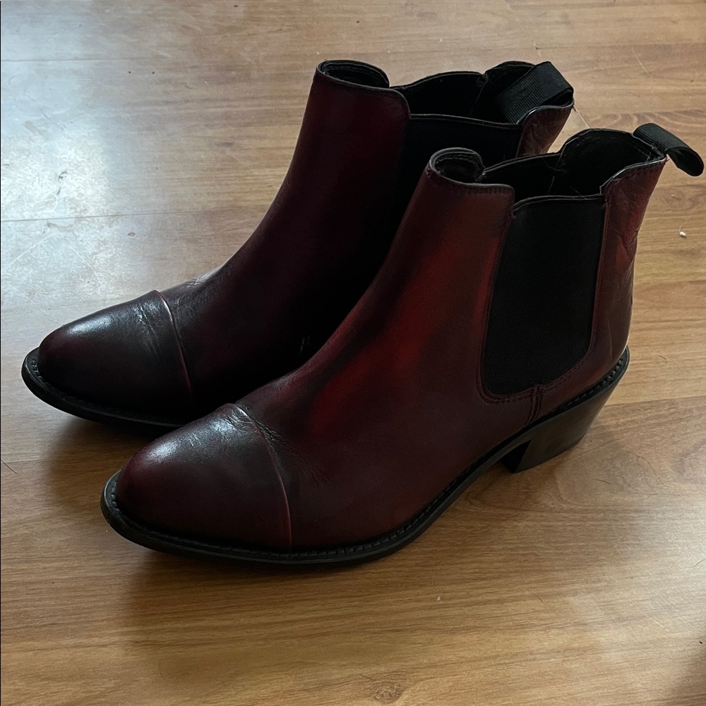 Dolce Vita Deep Red Ankle Booties